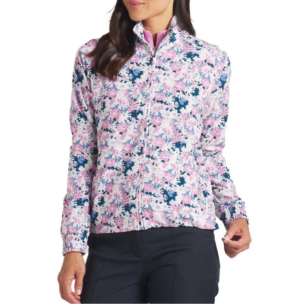 Women's Puma Bloom Full Zip Shell Golf Jacket Windbreaker Size S NWT